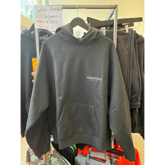 Fear of god Essentials Black Hoodie SZ M